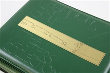 Champions of Golf: The Masters Collection Gold Foil Cards in Green Leather Binder - 1934-1997
