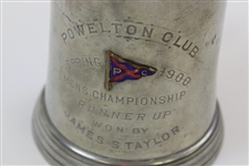 1900 Powelton Club Spring Men's Championship Runner-Up Trophy Won by James S. Taylor