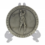 Players of the Decade 1888-1988 Centennial of Golf America Medallion with Stand