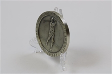 Players of the Decade 1888-1988 Centennial of Golf America Medallion with Stand