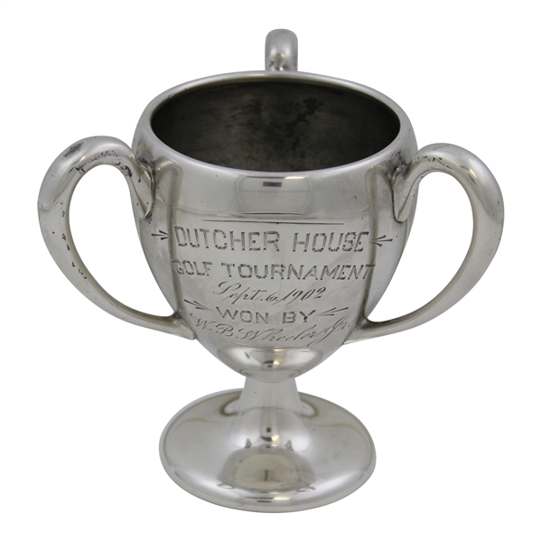 1902 Dutcher House Golf Tournament 3-Handle Trophy Won by W.B. Wheeler, Jr.
