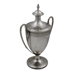 1953 Club Championship Class B Runner-Up Trophy with Removable Lid
