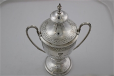 1953 Club Championship Class B Runner-Up Trophy with Removable Lid