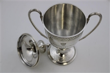 1953 Club Championship Class B Runner-Up Trophy with Removable Lid
