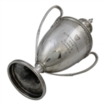 1953 Club Championship Class B Runner-Up Trophy with Removable Lid