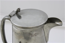 1961 St Andrews Golf Club Best Ball Championship Class B Pewter Winner Trophy Pitcher