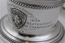 1935 Shenecossett CC 17th Annual Women's Invitational Tournament Sterling Silver Winner Trophy