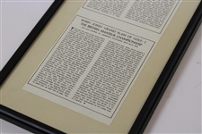 Bobby Jones Grand Slam of Golf - Tournament Synopses Framed Presentation
