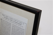 Bobby Jones Grand Slam of Golf - Tournament Synopses Framed Presentation
