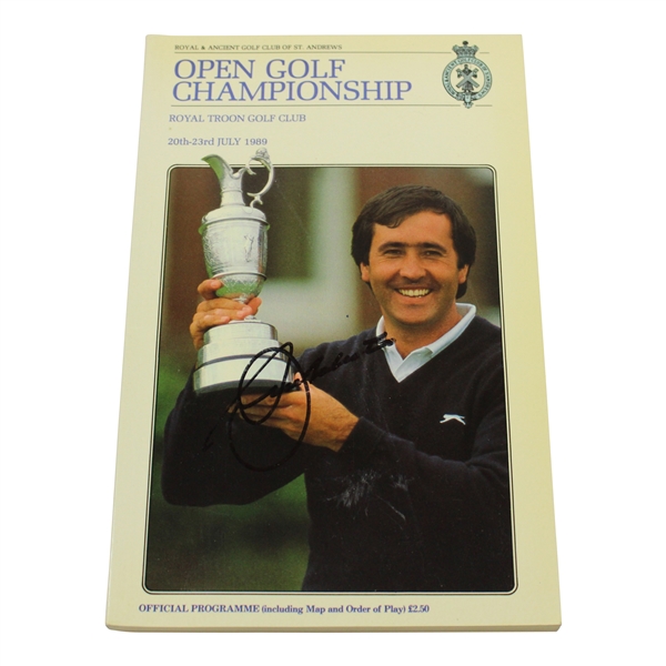 Seve Ballesteros Signed 1989 OPEN Championship at Royal Troon Official Program JSA ALOA