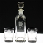The Saint Andrew's Golf Club '1888' Glass Decanter with Two (2) Logo Glasses