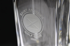 The Saint Andrew's Golf Club '1888' Glass Decanter with Two (2) Logo Glasses