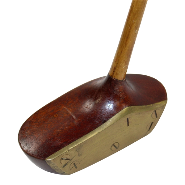 Heavy Brass Faced Center Shafted Putter - Unmarked