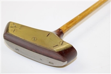 Heavy Brass Faced Center Shafted Putter - Unmarked