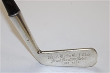 Seldom Seen 1913-1914 West Herts Golf Club Final Monthly Winner Sterling Silver Putter with Shaft Stamp