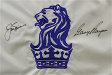 Jack Nicklaus & Gary Player Signed 'Lion & Crown' Invitational Embroidered Flag - 2005 Framed JSA ALOA