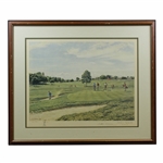 1960 Masters 7th Green - Augusta Arthur Weaver Signed The Masters Print with Remarque JSA ALOA