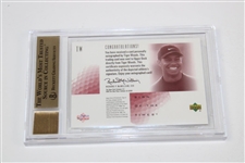 Tiger Woods Signed 2001 SP Sign of Times RED Rookie Card 09/66 9.5 GEM MINT 10 Auto BGS - Wow!