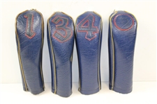 Set of MacGregor Tourney 1-3-4-5 DX2W Woods with Leather Grips & Headcovers #4H5666E