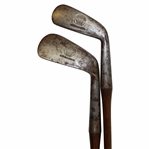 A.G. Spalding Morristown Smoothface Spalding Irons with Baseball Logo & Shaft Stamp