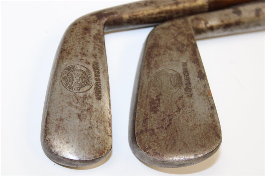 A.G. Spalding Morristown Smoothface Spalding Irons with Baseball Logo & Shaft Stamp