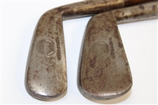 A.G. Spalding Morristown Smoothface Spalding Irons with Baseball Logo & Shaft Stamp