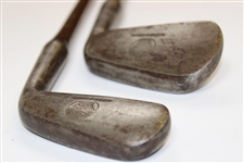 A.G. Spalding Morristown Smoothface Spalding Irons with Baseball Logo & Shaft Stamp