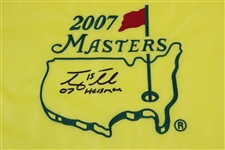 Tim Tebow Signed 2007 Masters Embroidered Flag with '07 Heisman' Inscription JSA #RR68110