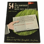 1954 US Open Championship at Baltusrol Golf Club Official Program - Ed Furgol Winner