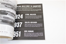1961 US Open Championship at Oakland Hills Country Club Official Program - Gene Littler Winner