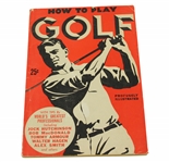 1936 How To Play Golf: An Easy Way To Learn Book by H.B. Martin