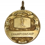 1916 Western Inter-scholastic Golf Assn. at Calumet CC Gold Medal Won by Walter Barndt