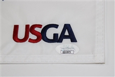 Champion Bryson Dechambeau Signed 2020 US Open at Winged Foot Embroidered Flag JSA #QQ22973