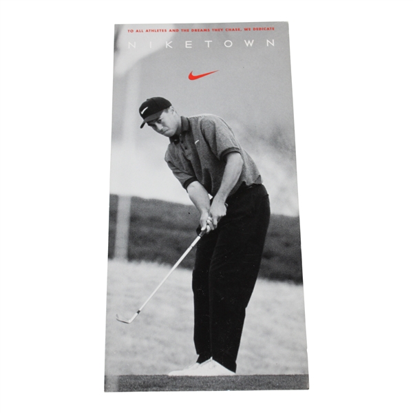 Tiger Woods 1996 Niketown Rookie Card/Ad Pierce - Great Condition