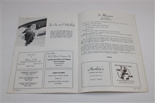 1957 Womens Title Holders at Augusta Country Club Program - Good Condition
