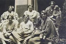 1930 Original Rockwell Photo Orcutt, Hicks & Rest Of Team In Paris Precurser To Curtis Cup