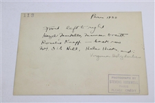 1930 Original Rockwell Photo Orcutt, Hicks & Rest Of Team In Paris Precurser To Curtis Cup