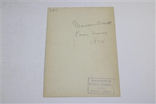 1930 Maureen Orcutt Original Rockwell Photo From Paris France