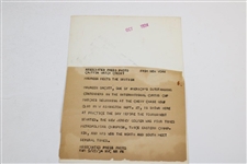 Maureen Orcutt Curtis Cup Contender Crisp Wire Photo 9/27/34 