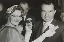 Maureen Orcutt Picture with President Elect Nixon 1959 - Golf Writer's Dinner