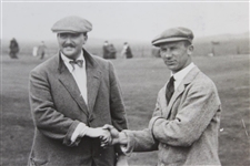 1914 Amateur Golf Final at Sandwich Finalist Jenkins & Hezlet Daily Mirror Photo - Victor Forbin Collection