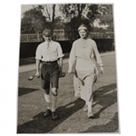 Boy Champ Matheson vs Girl Champ Sarson at Walton Heath The Times Press Photo - Victor Forbin Collection