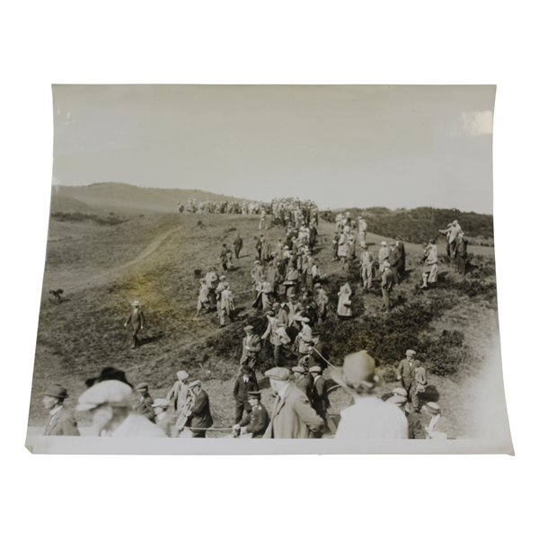Mitchell & Taylor at Gleneagles Tournament with Onlooking Crowd GP Union Press Photo - Victor Forbin Collection