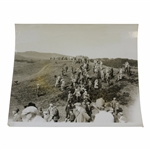 Mitchell & Taylor at Gleneagles Tournament with Onlooking Crowd GP Union Press Photo - Victor Forbin Collection