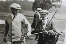 J.D. Edgar with Post 250 Mile Walked Caddy Henry Stanley Daily Mirror Press Photo - Victor Forbin Collection