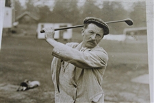 One-Armed Golfers Martucci & Dotoapzou 7/22/19 Underwood & Underwood Press Photo - Victor Forbin Collection