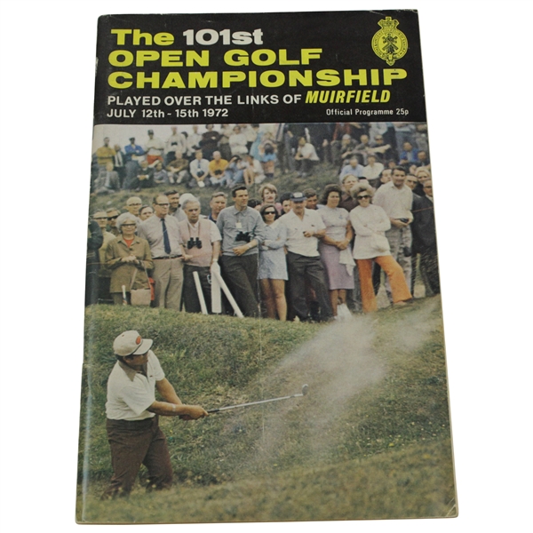 1972 Open Championship at Muirfield Official Program - Lee Trevino Winner