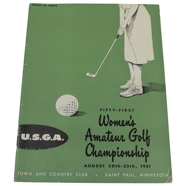 1951 Womens Amateur Championship at Town & Country Club Official Program