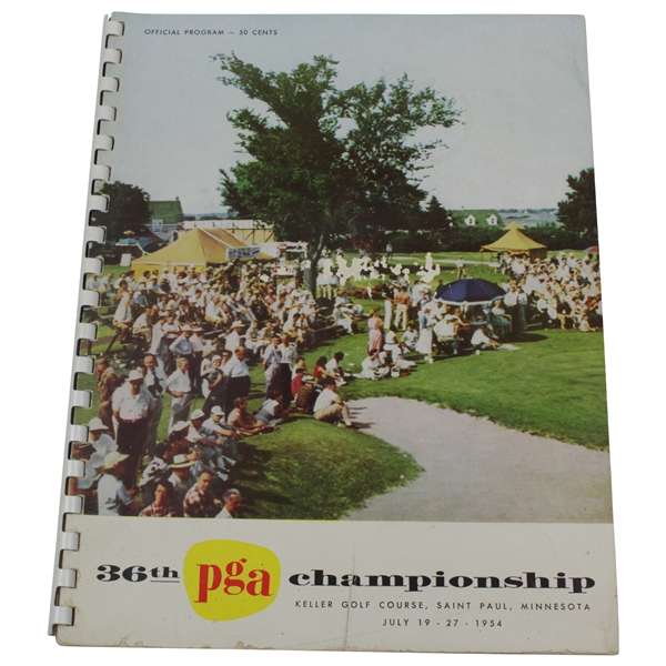 1954 PGA Championship at Keller Golf Course Official Program - Chick Harbert Winner