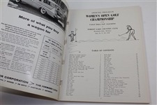 Mickey Wright Signed 1958 Women's US National Open Championship Official Program JSA ALOA